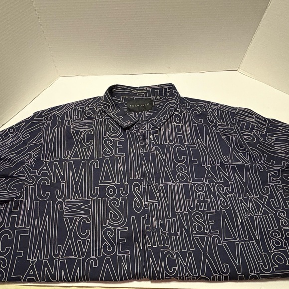 Sean John Other - Sean John Navy Blue Graphic Shirt